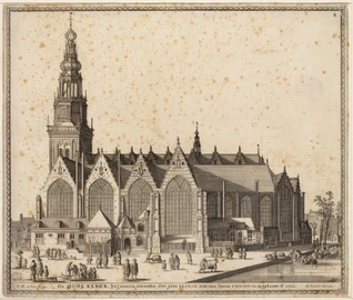 The Oude Kerk seen from the Oudezijds Voorburgwal, 1652-1660