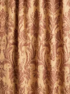 The damask curtain hanging in the sacristy