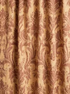 The damask curtain hanging in the sacristy