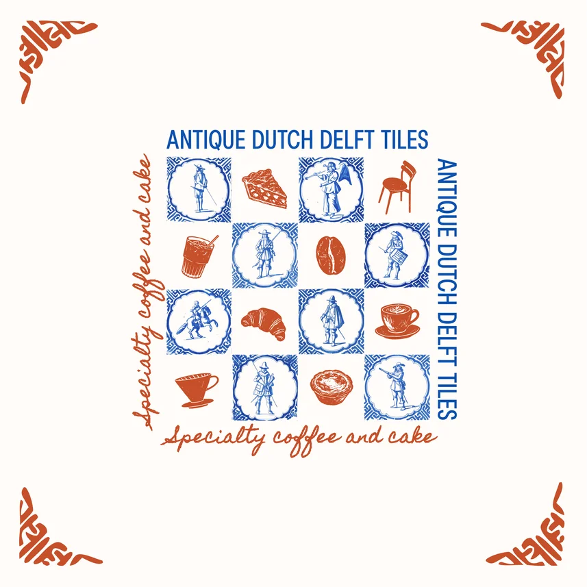 The Antique Dutch Delft Tiles poster