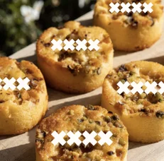Pastries under the cross-stitch pattern